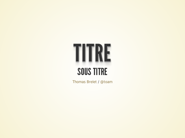 Titre – Sous Titre