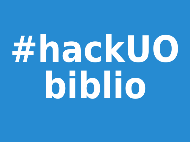 #hackUObiblio – The event – Data