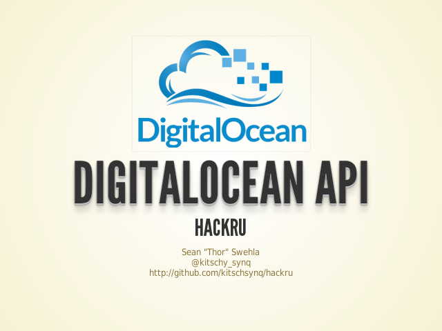 DigitalOcean API – HackRU – Wrappers