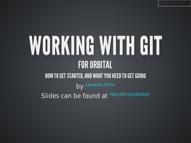 Working with Git – For Orbital – whoami