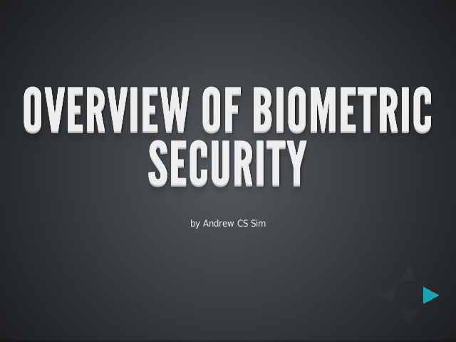 Overview of Biometric Security