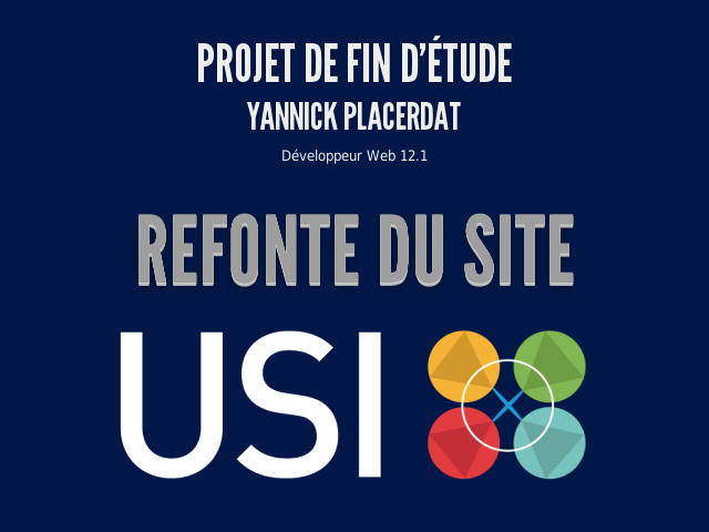 Projet de Fin d'Étude – Yannick Placerdat – Refonte du site