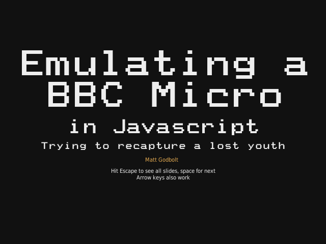 Emulating a BBC Micro – in Javascript – What's a BBC Micro?