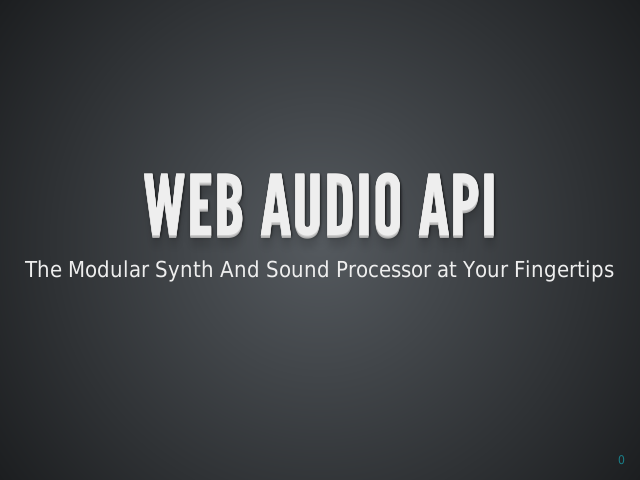 Web Audio API