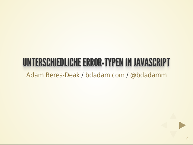 Unterschiedliche Error-Typen in JavaScript – Einen von den nativen Error Typen verwenden – EvalError