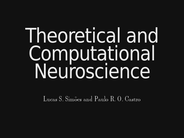 Theoretical and Computational Neuroscience