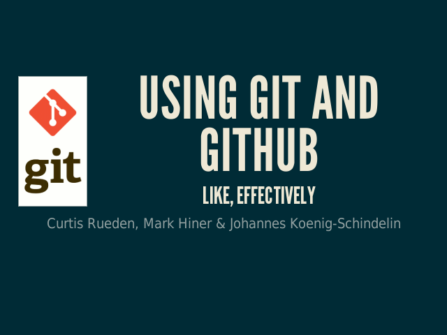 Using Git and GitHub – Like, effectively – Prelude:Why use a version control system?