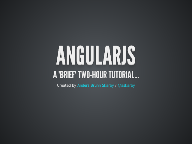 AngularJS – A "brief" two-hour tutorial... – What does this html do?