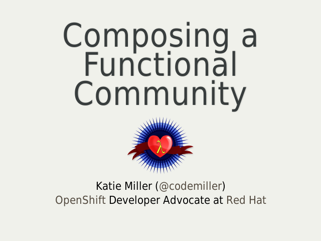 Composing a Functional Community – Let's Write Some Code – Composing a Functional Community