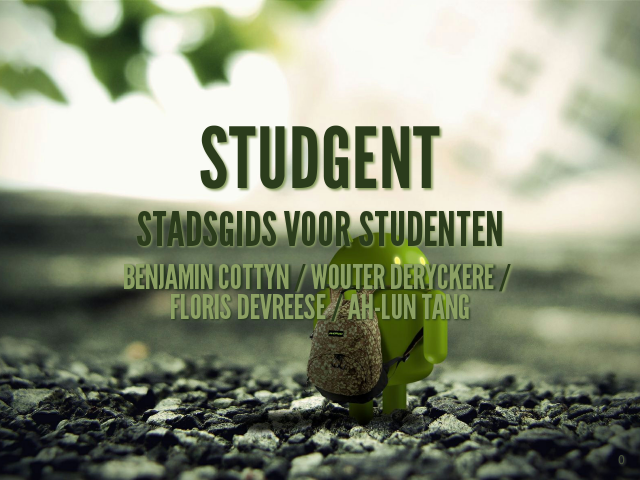 StudGent – Stadsgids voor studenten – Benjamin Cottyn / Wouter Deryckere / Floris Devreese / Ah-Lun Tang