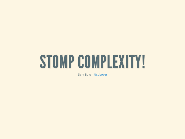 Stomp Complexity! – Some Etymology – The Hawk and the Hare