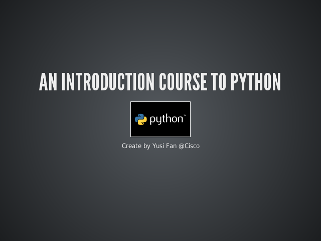 An introduction course to Python – Python Program – Standard Data Types