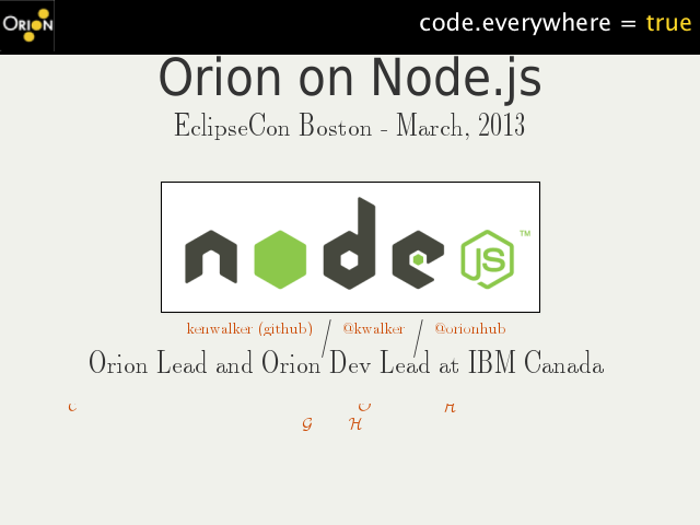 Orion on Node.js –
