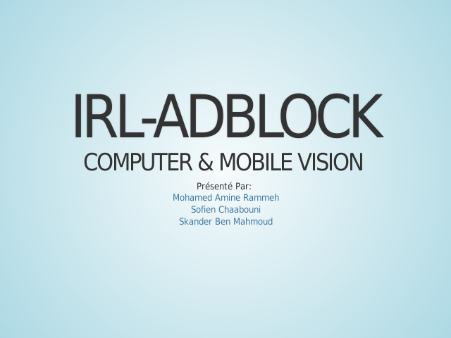 IRL-AdBlock – Computer & Mobile Vision – Les pubs sur le Net