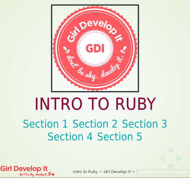 Intro to Ruby