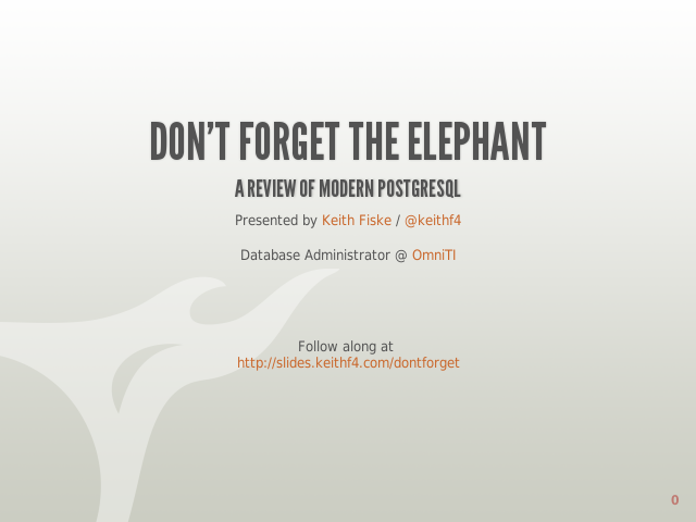 Don't Forget The Elephant – A Brief History of Releases – 8.0 Features