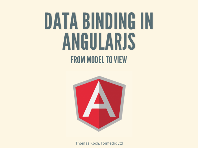 Data binding in AngularJS – From model to view – Types of data binding