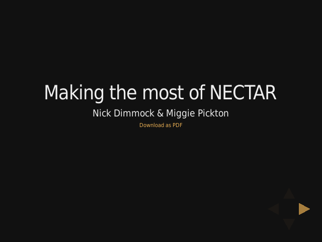 Making the most of NECTAR