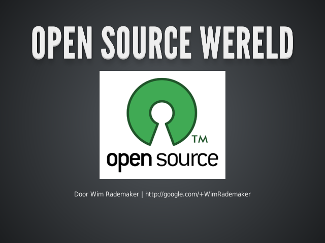 Open source wereld –  – Geshiedenis (jakkes)