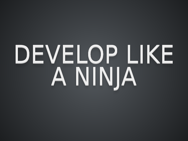 develop-like-a-ninja