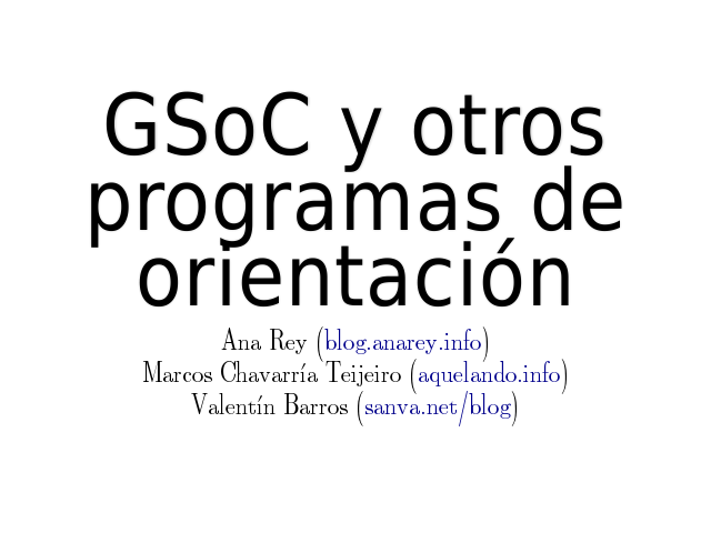 GSoC y otros programas de orientación – Google Summer of Code – Outreach Program for Women