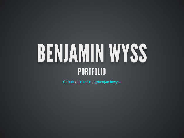 My Portfolio – Benjamin Wyss – Hazard and Risk Data Explorer