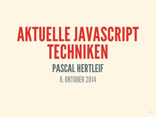 presentation-javascript-techniken