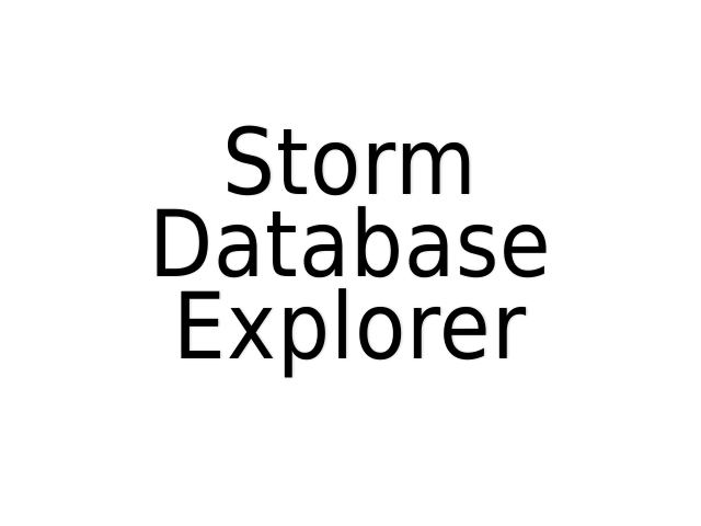 Storm Database Explorer