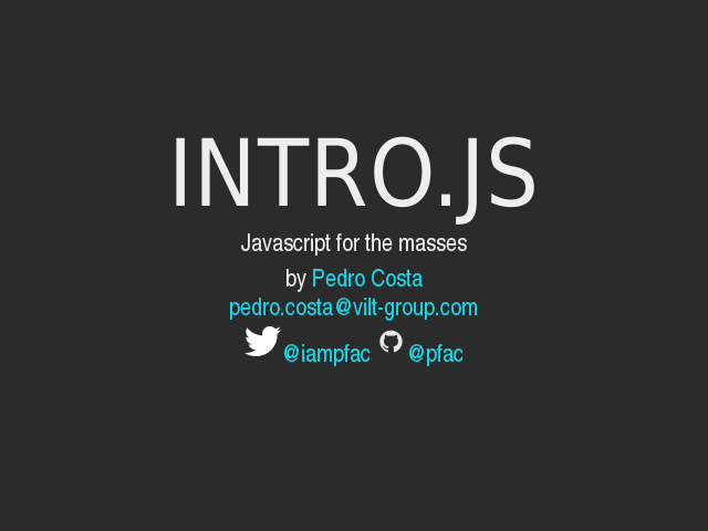 Intro.js – Powered by Subvisual – Spoiler alert!