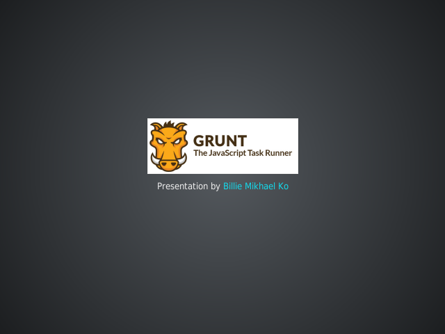 Getting started – The Gruntfile – Configuring tasks