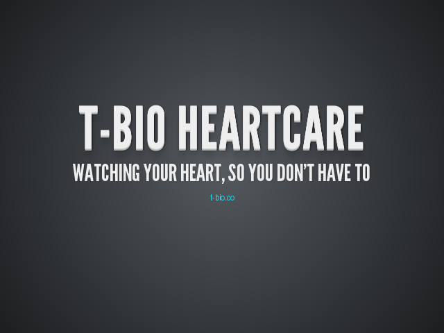 T-Bio Heartcare – Watching your heart, so you don't have to – Vertical Slides