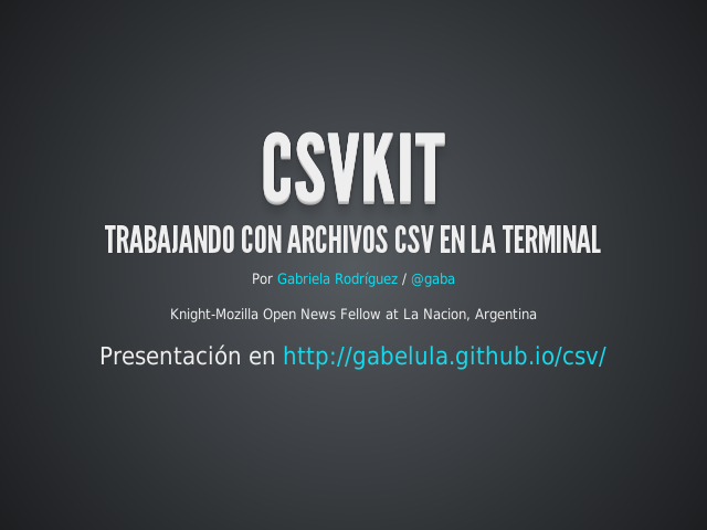 CSVKit – trabajando con archivos CSV en la terminal