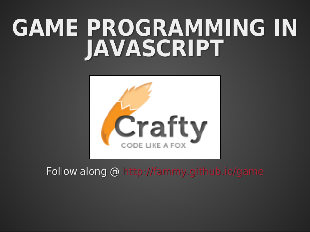 Game programming in JavaScript