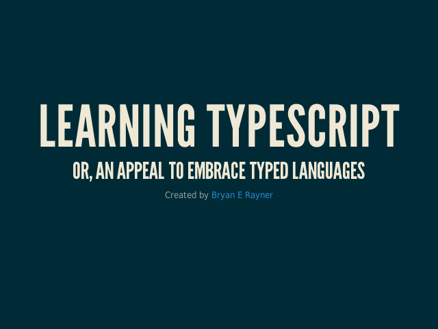 LearningTypescript