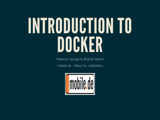 Introduction to Docker