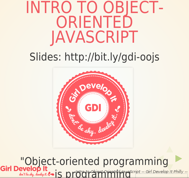 Intro to Object-Oriented JavaScript