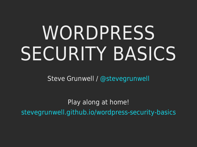 wordpress-security-basics