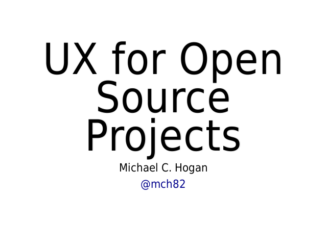 UX for Open Source Projects