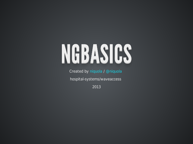 ngBasics – Declarative –  Directives declaratively binded by Scope