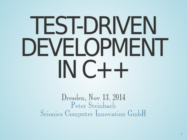 Test-Driven Developmentin C++ – How people code – Code in Science