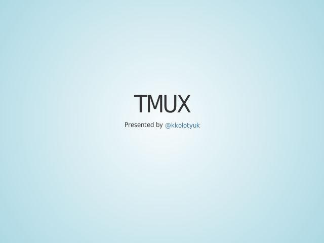 tmux – A problem – Client-server model