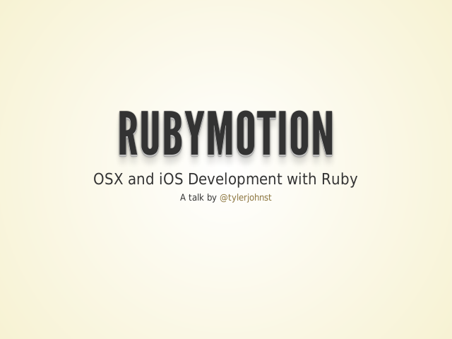 RubyMotion