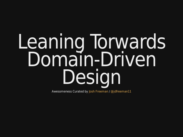 Leaning Torwards Domain-Driven Design – The Model-View-Controller Paradigm – Object-Oriented Programming