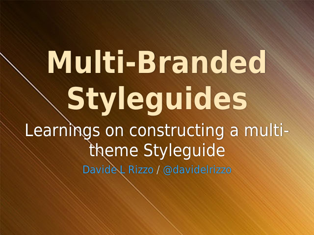 Multi-Branded Styleguides – Modular components with multiple themes – Page 2