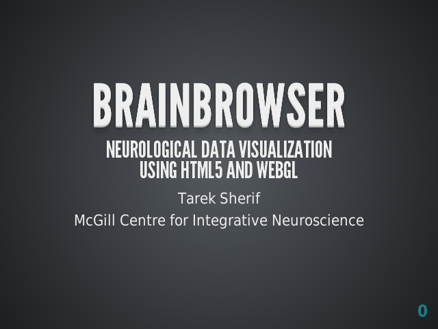 BrainBrowser – Neurological Data VisualizationUsing HTML5 and WebGL