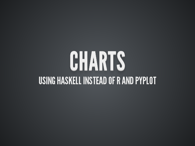 Charts – Using Haskell instead of R and Pyplot