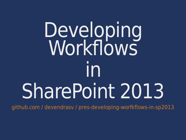 Developing Workflows – in – SharePoint 2013