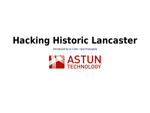 Hacking Historic Lancaster