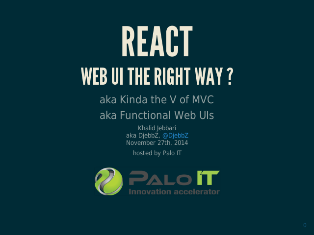 React – Web UI the Right Way ?