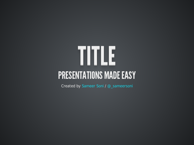 Title – Presentations Made Easy – Vertical Slides